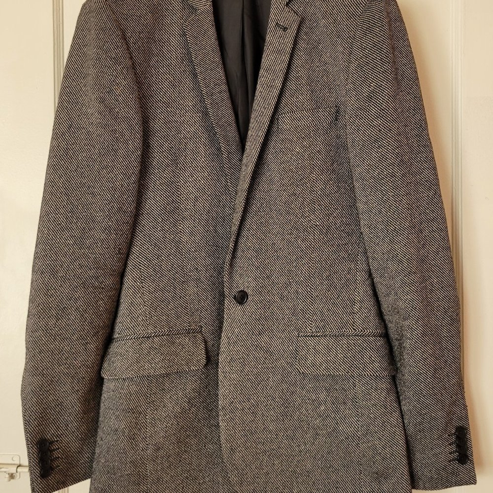 ASOS Mens Wool Blend Charcoal Slim/Regular Fit Blazer 38Long